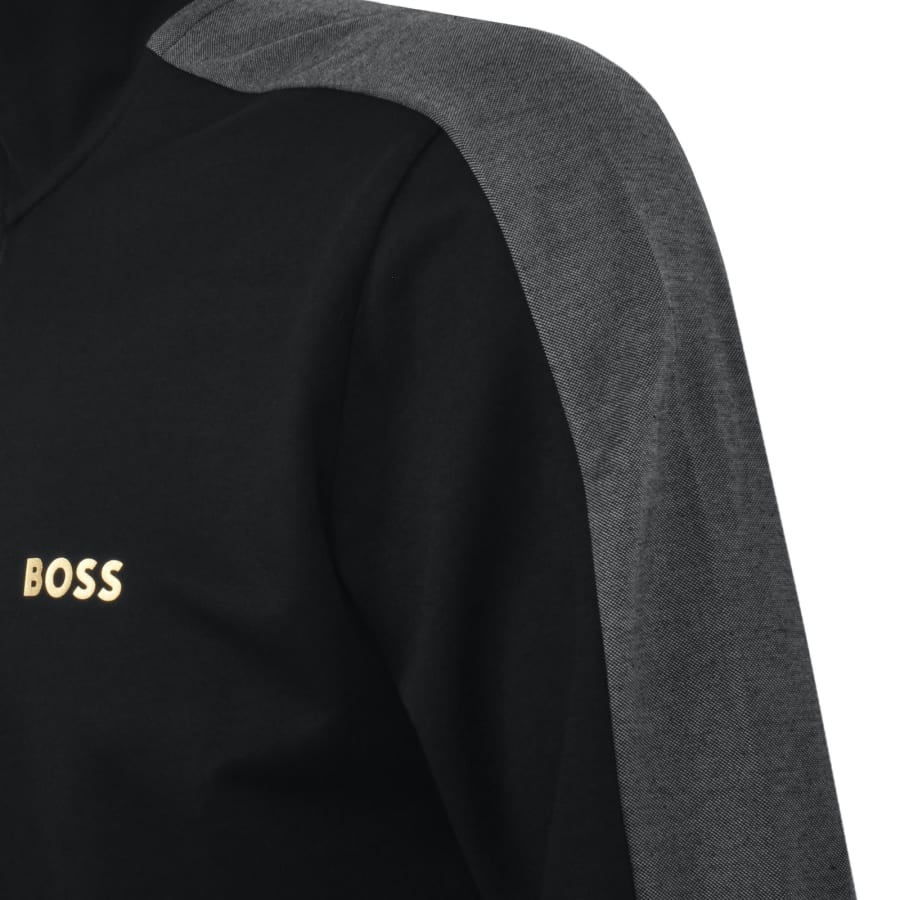 Boss hugo boss full zip sweatshirt black clearance